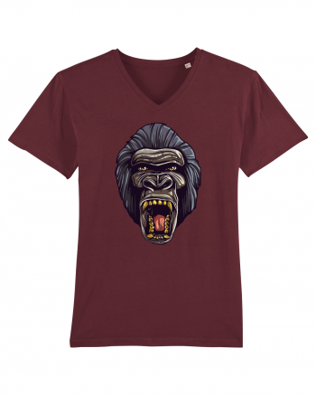 Gorilla Angry Face Burgundy