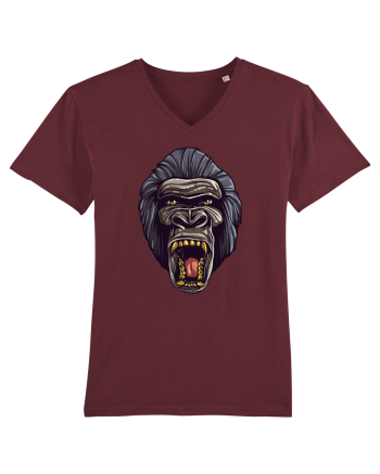 Gorilla Angry Face Burgundy