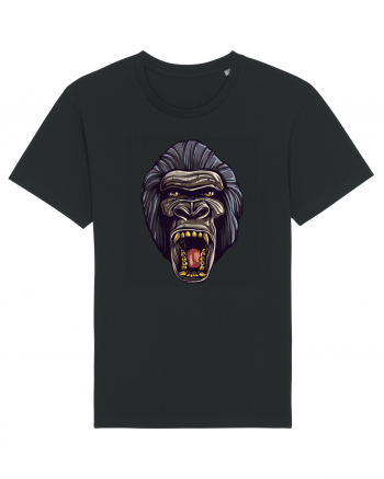 Gorilla Angry Face Black