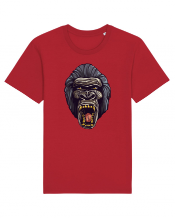 Gorilla Angry Face Red