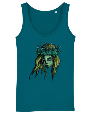 Green Beauty Girl Face Ocean Depth