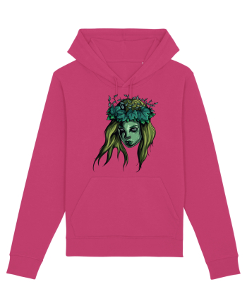 Green Beauty Girl Face Raspberry