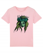 Green Beauty Girl Face Tricou mânecă scurtă  Copii Mini Creator