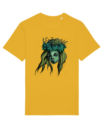 Green Beauty Girl Face Spectra Yellow