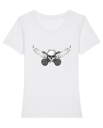 Guitar Soul Tricou mânecă scurtă guler larg fitted Damă Expresser