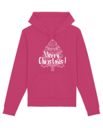 Merry Christmas Tree White Embroidery Hanorac Unisex Drummer