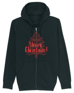 Merry Christmas Tree Red Embroidery Hanorac cu fermoar Unisex Connector