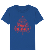 Merry Christmas Tree Red Embroidery Tricou mânecă scurtă  Copii Mini Creator