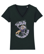 Pirate Skull Tricou mânecă scurtă guler V Damă Evoker