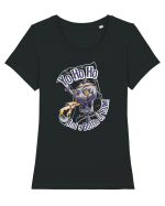 Pirate Skull Tricou mânecă scurtă guler larg fitted Damă Expresser