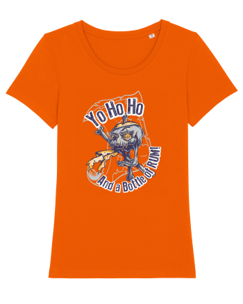 Pirate Skull Bright Orange
