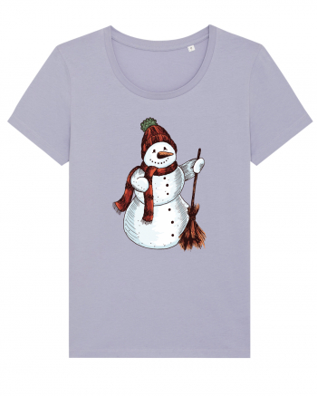 Retro Funny Snowman Lavender