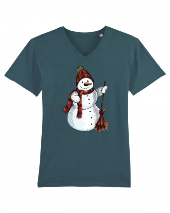 Retro Funny Snowman Stargazer
