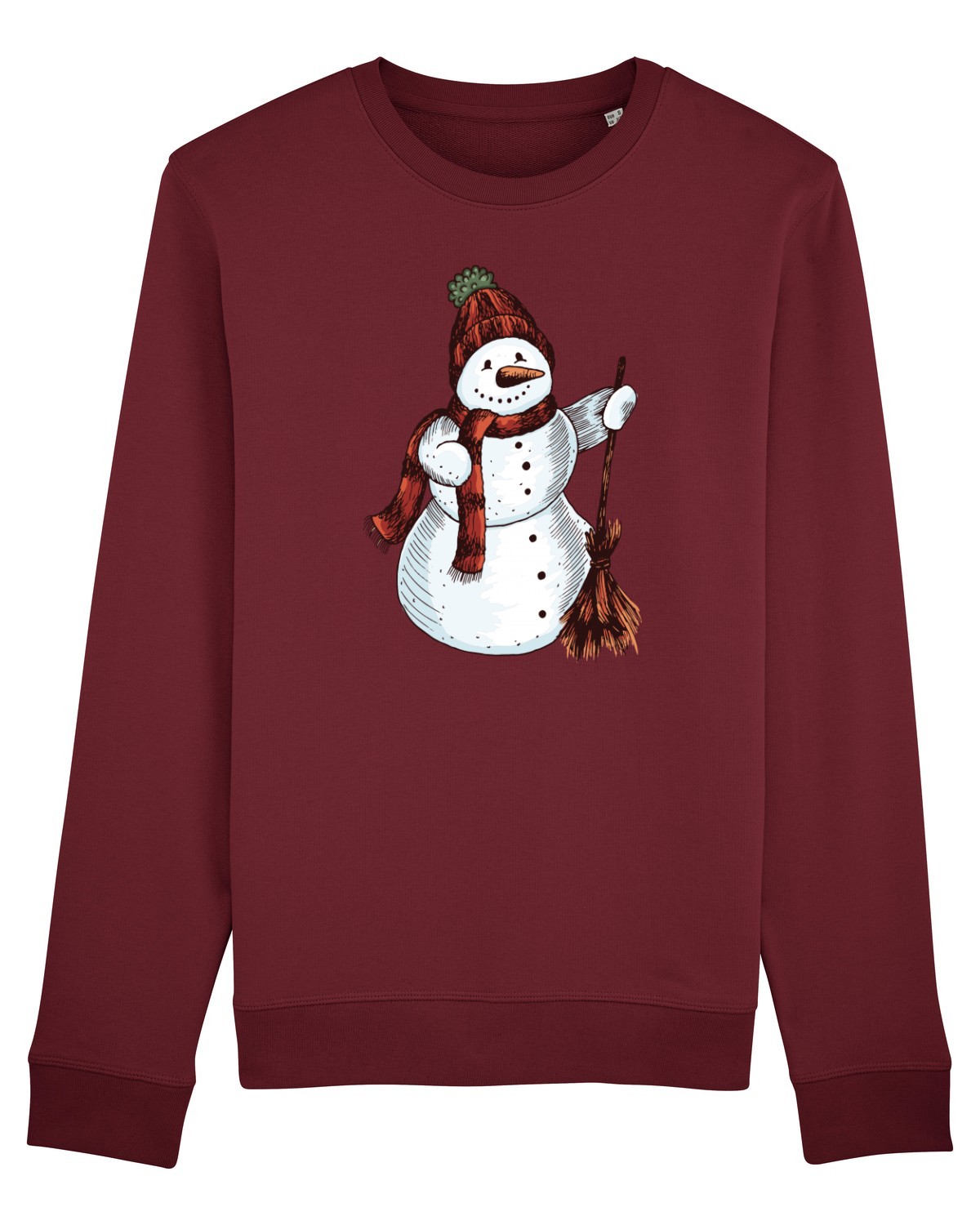 Bluză mânecă lungă Unisex Rise Burgundy