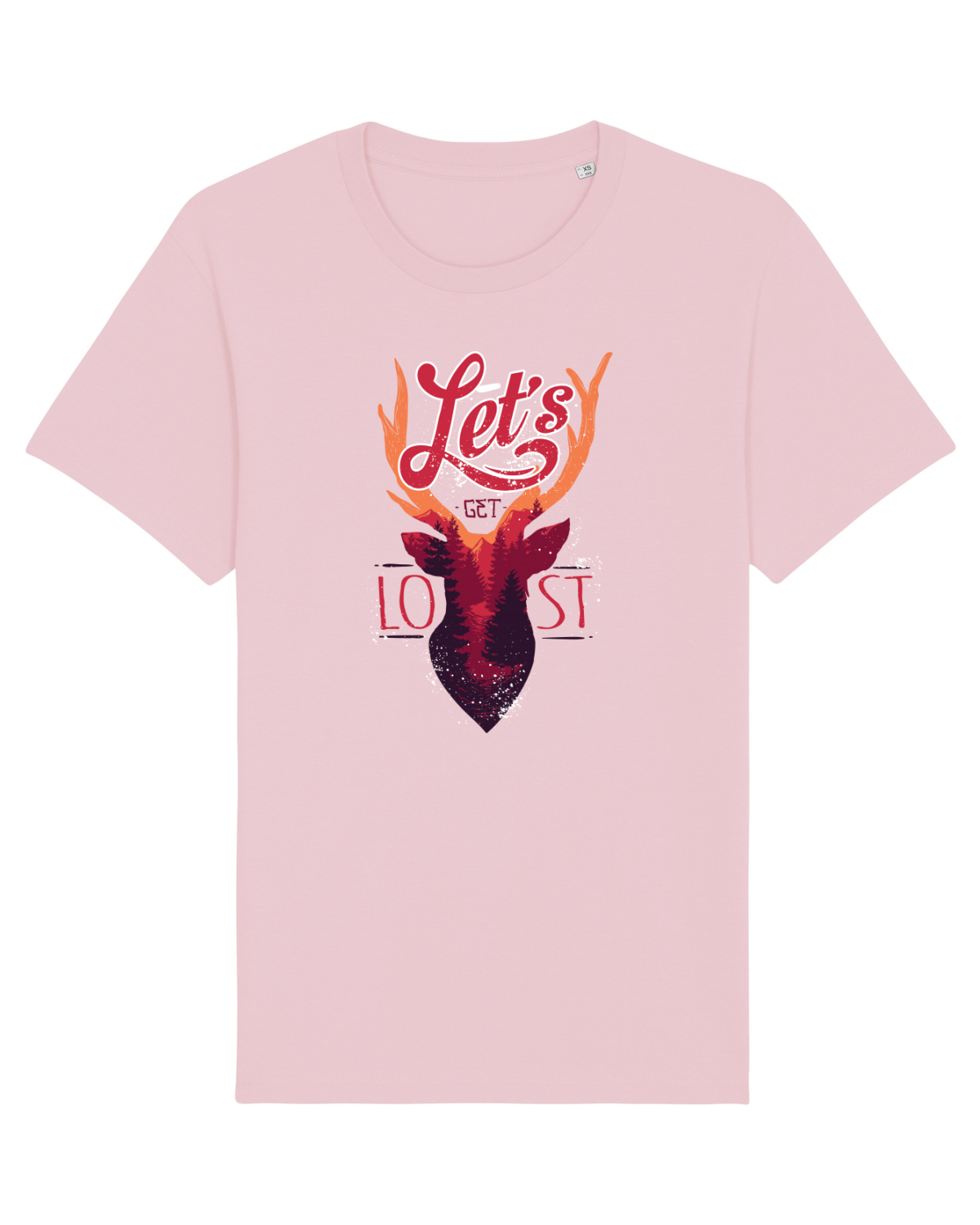 Tricou mânecă scurtă Unisex Rocker Cotton Pink