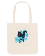 Watercolor Black Cat Sacoșă textilă