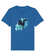 Watercolor Black Cat Tricou mânecă scurtă Unisex Rocker
