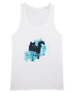 Watercolor Black Cat Maiou Bărbat Runs