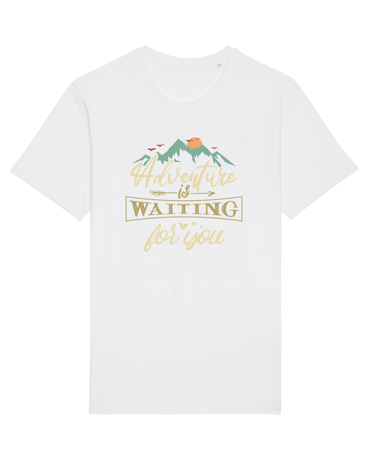 Tricou mânecă scurtă Unisex Rocker White