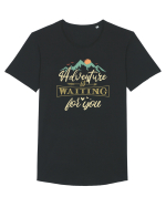 Adventure is waiting for you Tricou mânecă scurtă guler larg Bărbat Skater