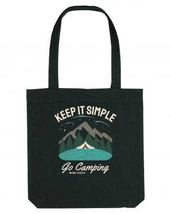 Keep it simple go camping Black