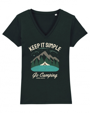 Keep it simple go camping Black