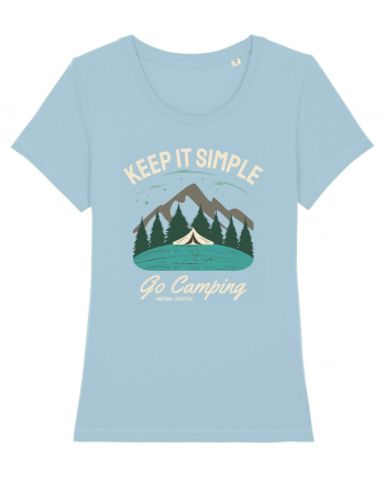 Keep it simple go camping Sky Blue