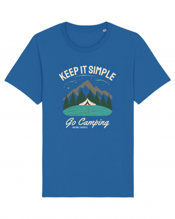 Keep it simple go camping Royal Blue