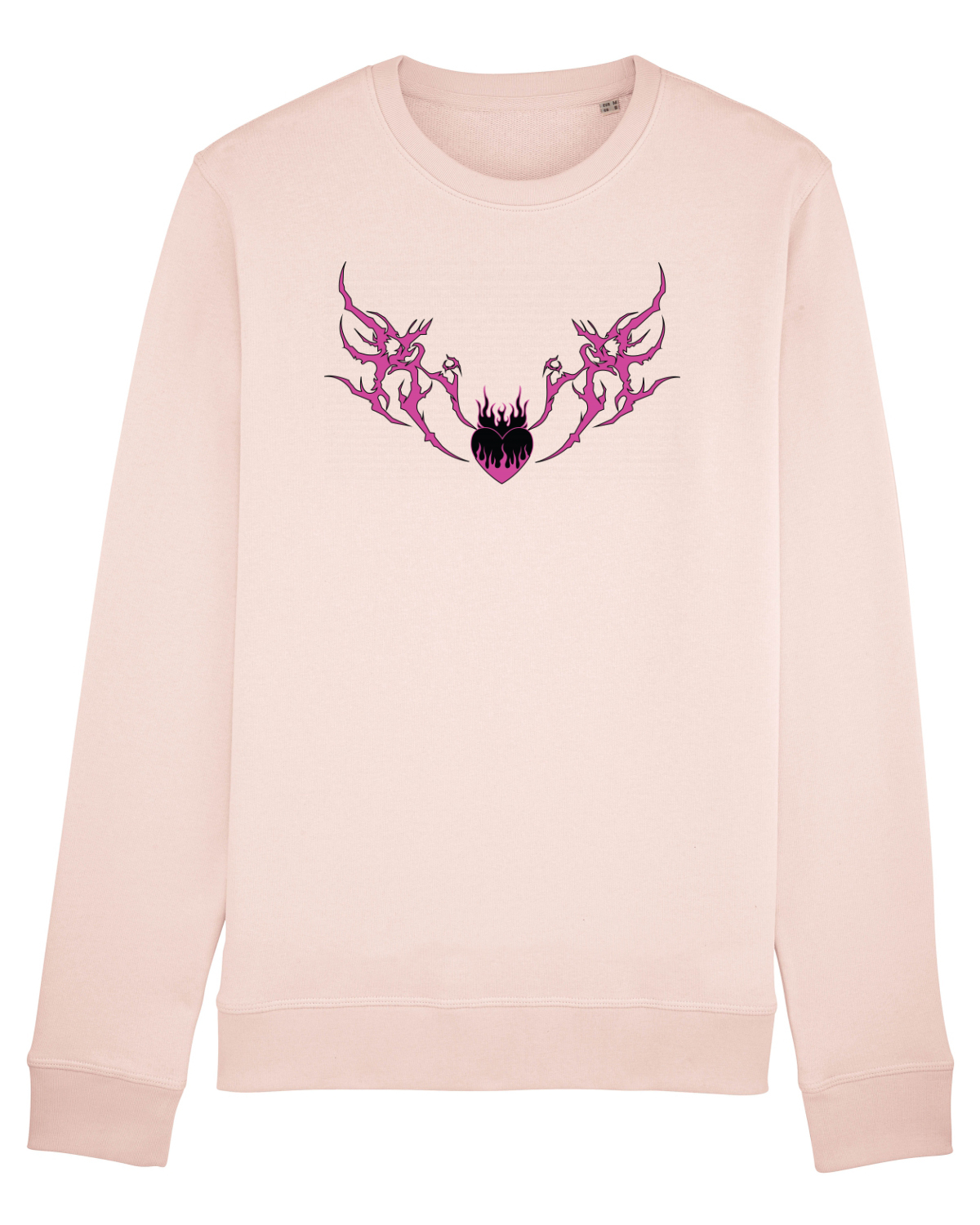 Bluză mânecă lungă Unisex Rise Candy Pink