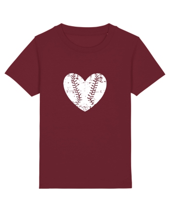 Baseball Love Burgundy