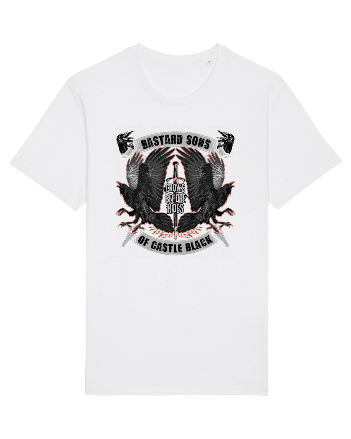 Tricou mânecă scurtă Unisex Rocker White