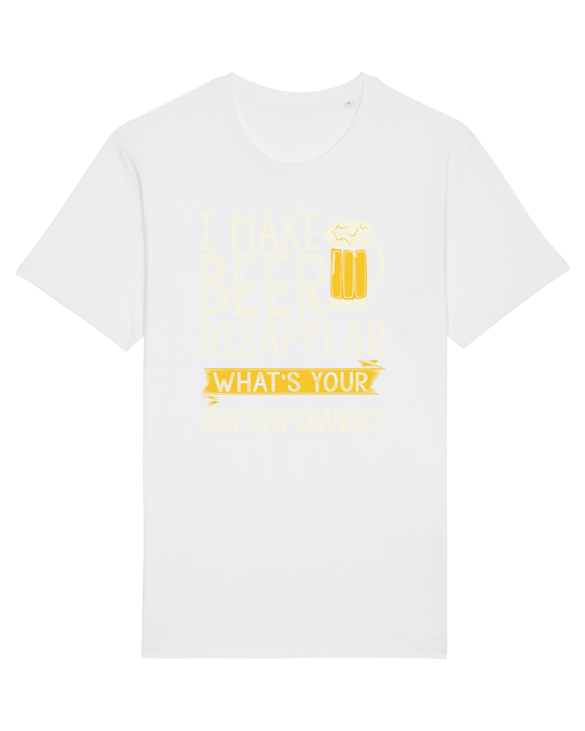 Tricou mânecă scurtă Unisex Rocker White