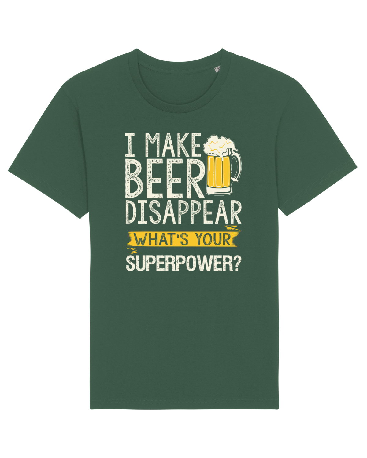 Tricou mânecă scurtă Unisex Rocker Bottle Green