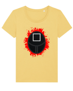 Soldat Squid Game Tricou mânecă scurtă guler larg fitted Damă Expresser