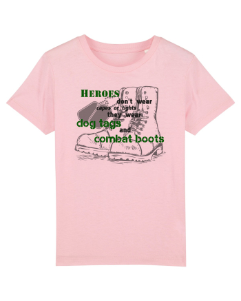 Dog tags and combat boots Cotton Pink