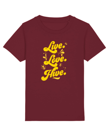 Live Love Hive Burgundy
