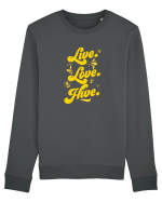 Live Love Hive Bluză mânecă lungă Unisex Rise
