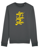 Live Love Hive Bluză mânecă lungă Unisex Rise