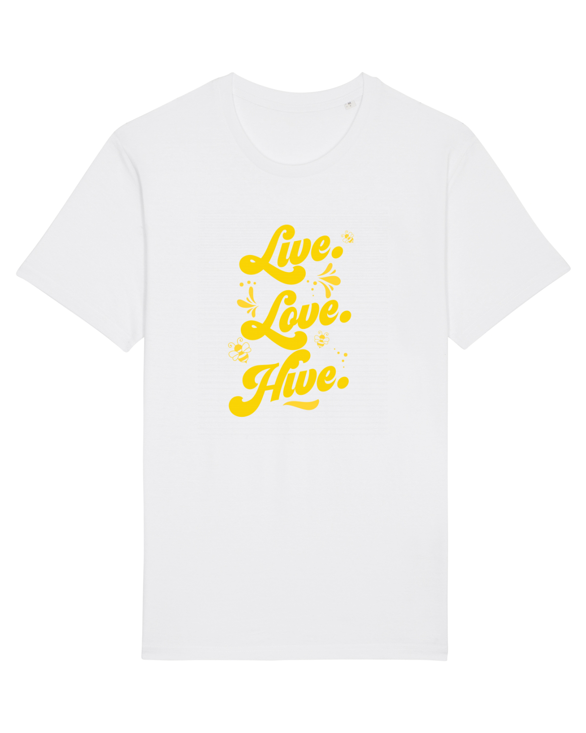 Tricou mânecă scurtă Unisex Rocker White