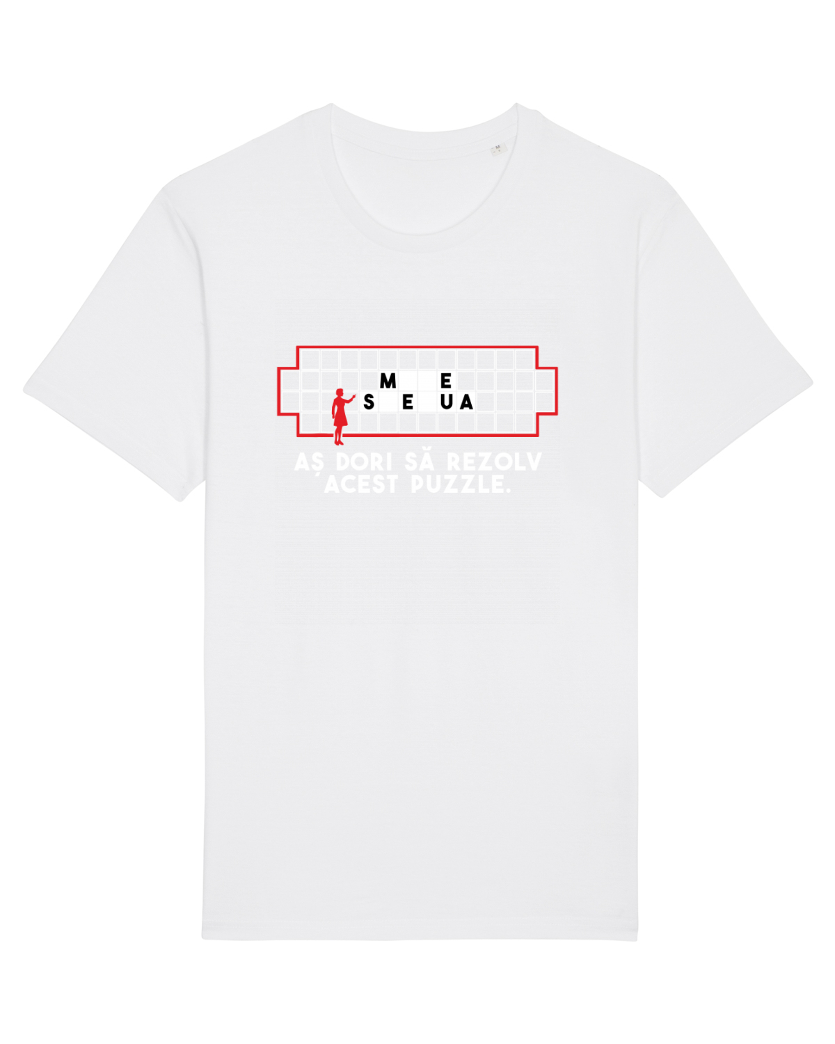 Tricou mânecă scurtă Unisex Rocker White