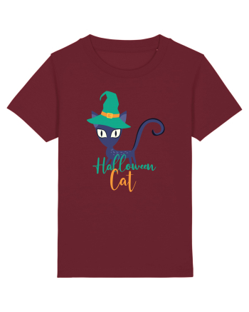 Halloween Cat Burgundy