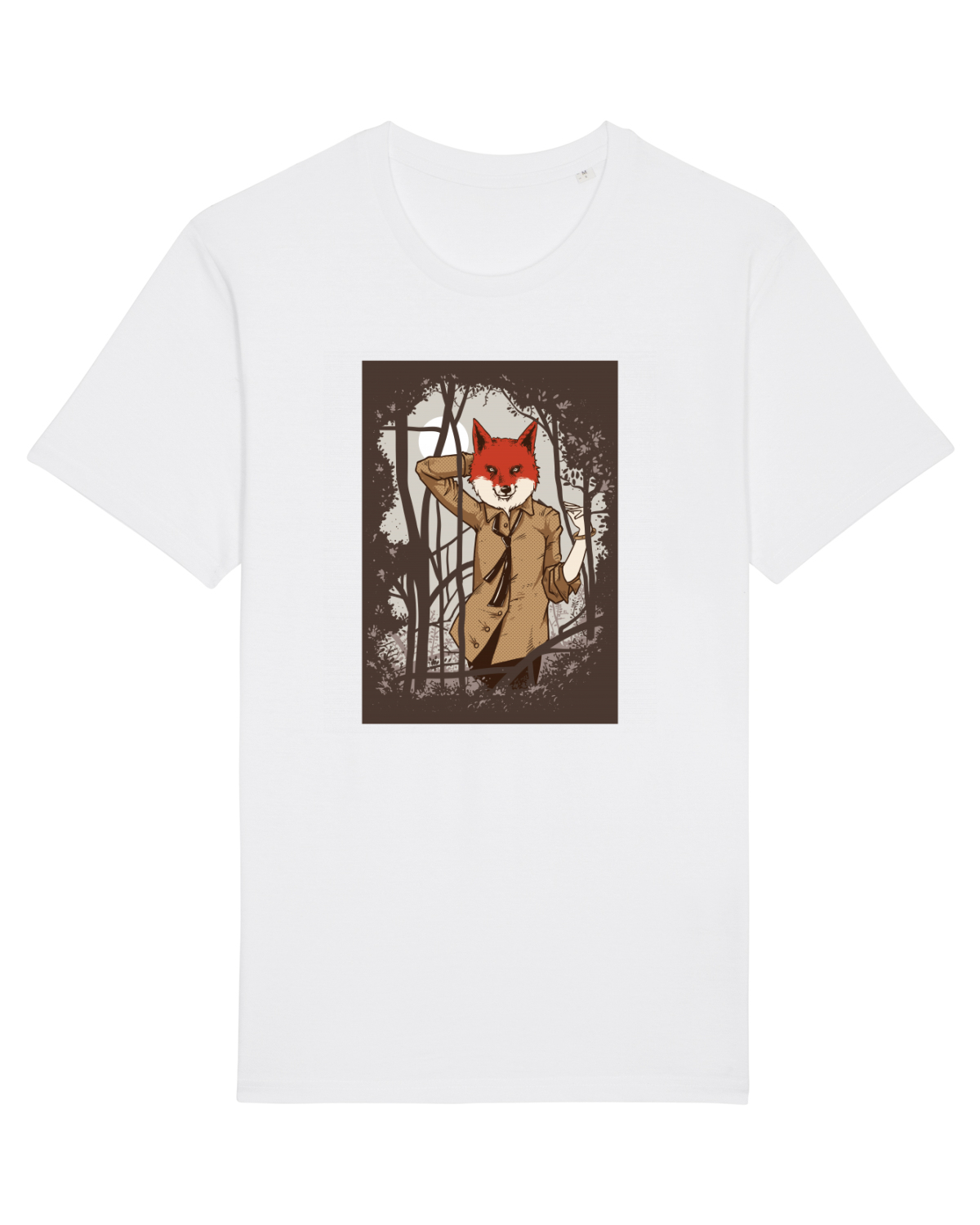Tricou mânecă scurtă Unisex Rocker White