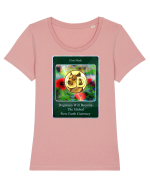 dogecoin Tricou mânecă scurtă guler larg fitted Damă Expresser