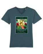 dogecoin Tricou mânecă scurtă guler V Bărbat Presenter
