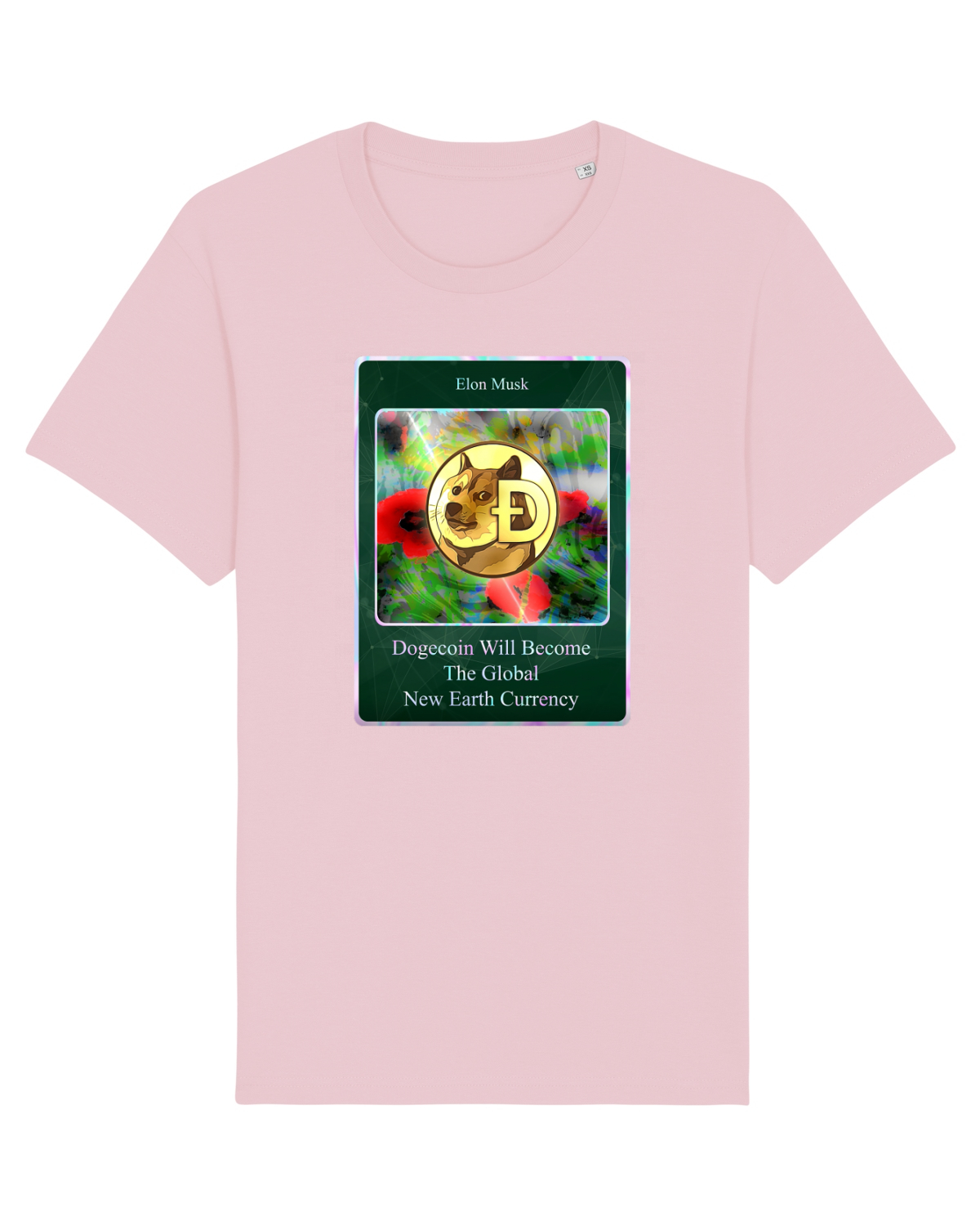 Tricou mânecă scurtă Unisex Rocker Cotton Pink