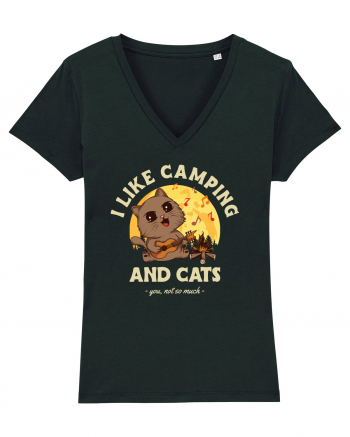 I like camping and cats Black