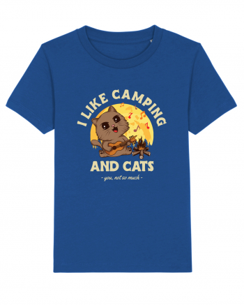 I like camping and cats Majorelle Blue
