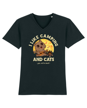I like camping and cats Black