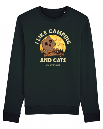 I like camping and cats Black