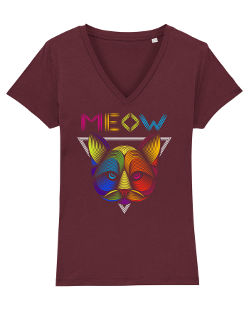 Pisica Meow Colorat Burgundy